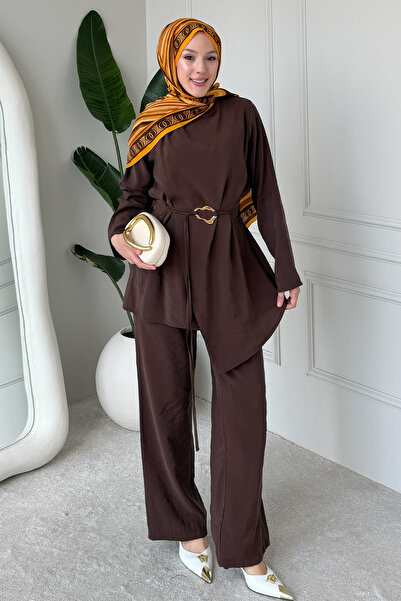 benguen Double Suit with Buckle M3004 Brown