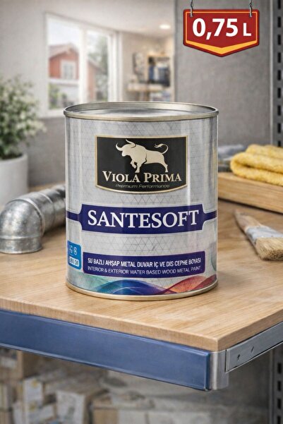 Viola SANTESOFT SU BAZLI AHŞAP METAL DUVAR İÇ VE DIŞ CEPHE BOYASI 0,75 L