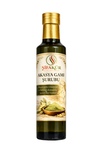 ŞİFAKÜR BİTKİSEL SAĞLIK ÜRÜNLERİ Şifakür Akasya Gamı Şurubu 250 ml – L-Carnit...