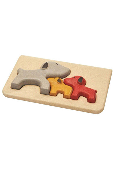 PLANTOYS Dog Puzzle — Wooden Family Puzzle
