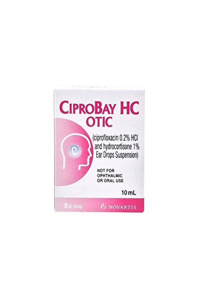 NOVARTIS PHARMA Ciprobay HC Otic Ear Drops For Ear Infection