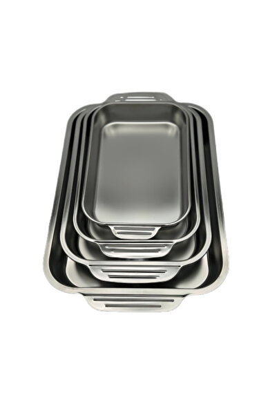Generic Set of 4 Stainless Steel Oven Trays