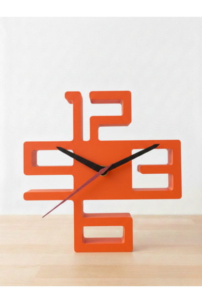 Leerybee Yeni Tasarım 3D Yazıcı Üretimi Dekoratif Masa ve Duvar Saati - Minim...