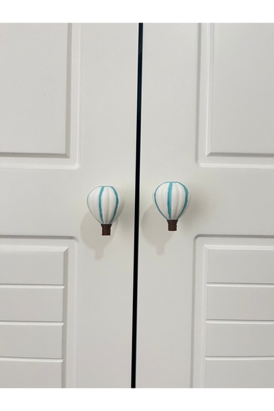 NORELUX Balon Tasarımlı Dolap & Çekmece Kulpu | Çocuk Odası 3D Baskı El Yapım...
