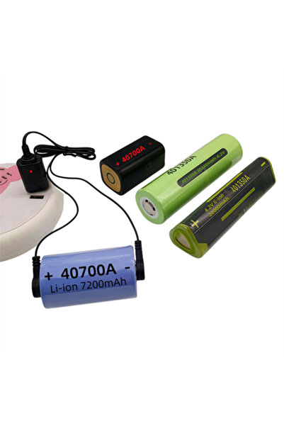 Powermaster PM-29723 4.2V 1A Manyetik USB Şarj Kablosu Büyük Lityum Piller İç...