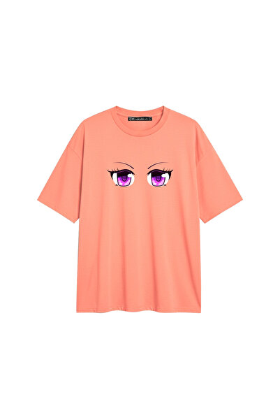CİNEMA MODA Tricou unisex Yavruağzı cu imprimeu Manga Eye V2, cu potrivire co...