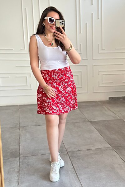 yb yağmur butik Front and Back U-Neck Cotton Undershirt