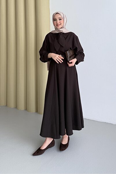 Rimel Moda طقم وشاح بوتيكار باللون البرقوق