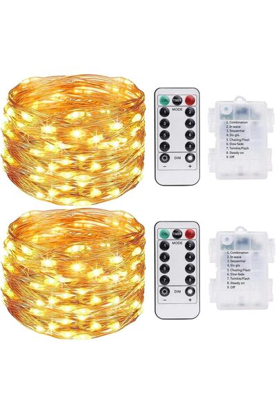 Generics Fairy Lights Battery, 2 Pack 39ft/10m 100 LED String Lights