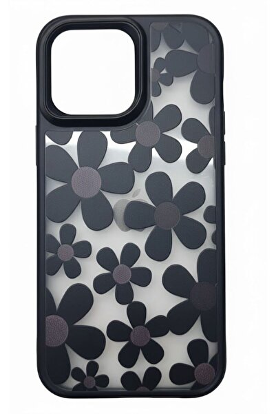 Lisinya iPhone 16 Pro Max Floral Case with Attachment Device Black - Tygoo