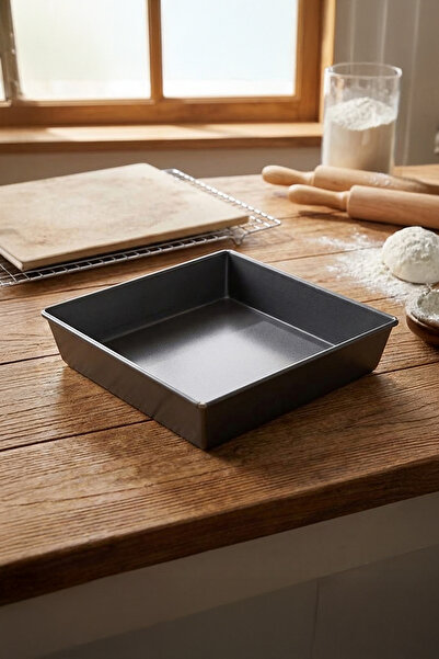 Vadi Rectangular Square Cake Mold Brownie Pastry Baking Tray Non-Stick Teflon...