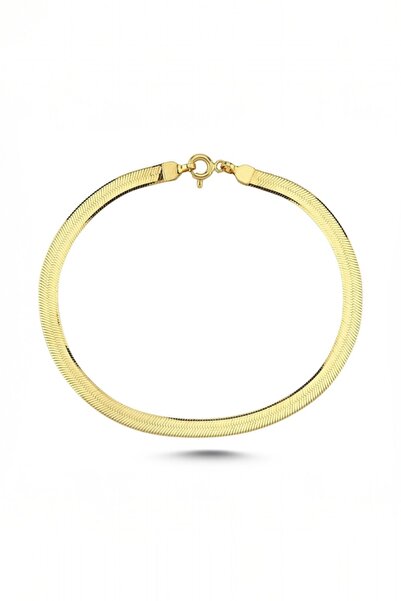 Çgk Çiğdem Gürel Kuyumculuk 14K İtalyan Ezme Altın Bilezik 3.30 mm