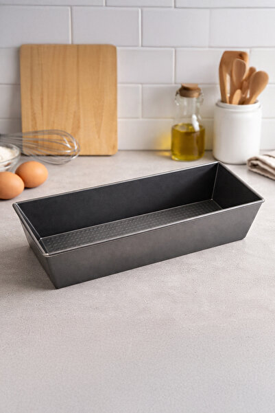 Vadi Rectangular Cake Mold Black Non-Stick Professional Baking Pan Bread Cake...