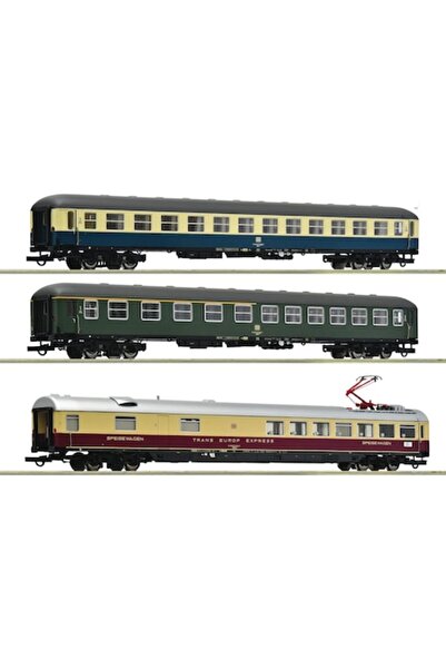 Roco Set of 3 Passenger Cars D377 Hispania Express DB, H0,