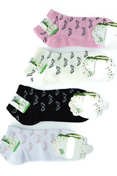 Oppland Women's Booties Model Short Socks 4-Piece 100% Bamboo Seamless Perfum...