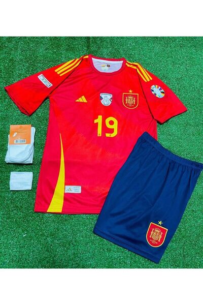 candy cup ıspanya Euro 2024 Finali Lamine Yamal Çocuk Forması 4'lü Set