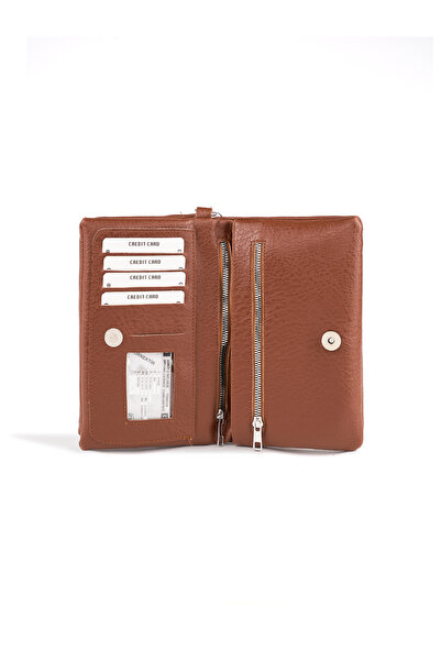 MYSTOBAG Lera Women's Long Strap Wallet Detailed Crossbody Women's Hand and S...