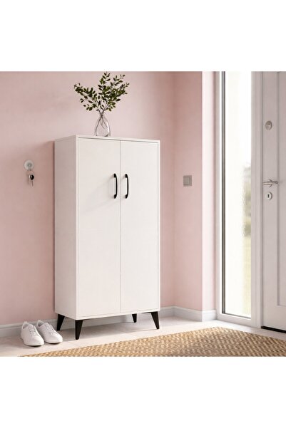 Misterium Step Çok Amaçlı Mutfak Banyo Ofis Dolabı ve Ayakkabılık - Beyaz