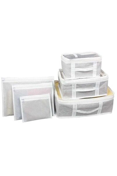 Lisinya Suitcase Organizer Set of 6 - Striped - Tygoo