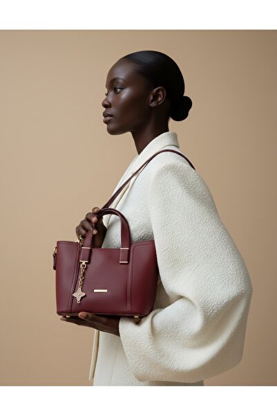 Sister in Love Charm Detaylı Mini Tote Çanta