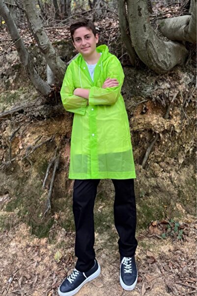 Mollycrush معطف واق من المطر للأطفال - موديل طويل خفيف الوزن مقاوم للماء للجن...