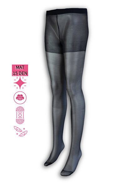 Oppland Original Women's Pantyhose Matte 15 Den Flexible Soft Luxury Thin Fit...