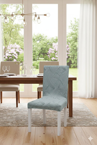 Hazineci Bey Jacquard, Chair Cover, Flexible, Lycra, Stretchable, Washable, 1...
