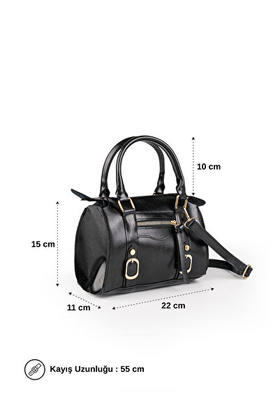 MYSTOBAG Alia Women's Vintage Design Buckle Detailed Zippered Daily Hand Shou...