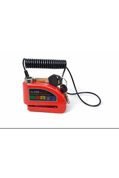 The Kaku 110 Db Kırmızı Motosiklet Alarmlı Disk Kilidi Hatırlatma Kablolu