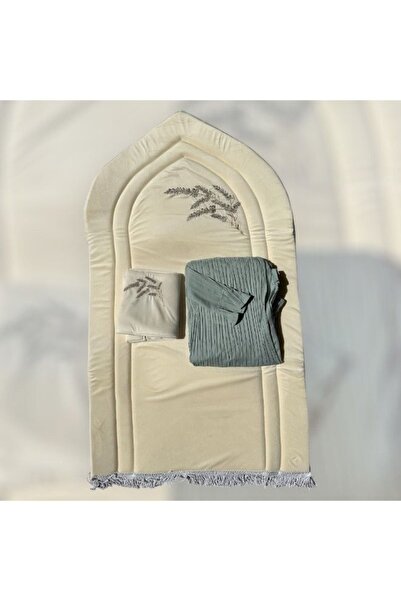 smart home Luxury Ramadan Prayer Rug Set for Women with Jalal – Soft Embroide...