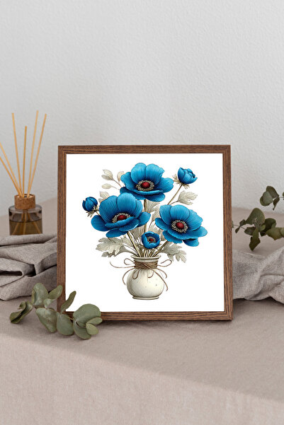 Dekorsiahome Τετράγωνος πίνακας με ξύλινο πλαίσιο TK2947