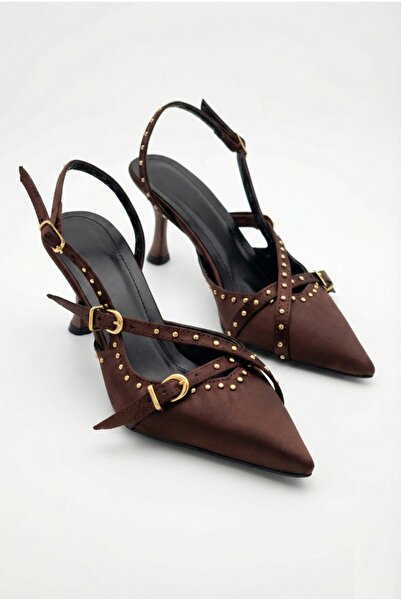 Redoxy Дамски обувки със специален дизайн, сатенена метална катарама, аксесоа...