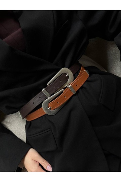 ALTUDA Дамски колан с овална катарама и бродерия