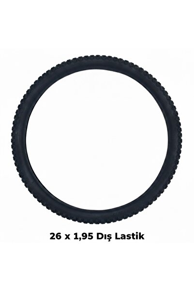güçlü bisikletmotosiklet 26 Jant Dış Lastik - 26x1.95 MTB Dağ Bisikleti Dişli...
