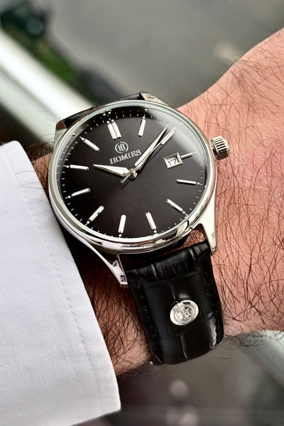 Homies Men's Wristwatch Classic Calendar Leather Strap Original Special Box a...