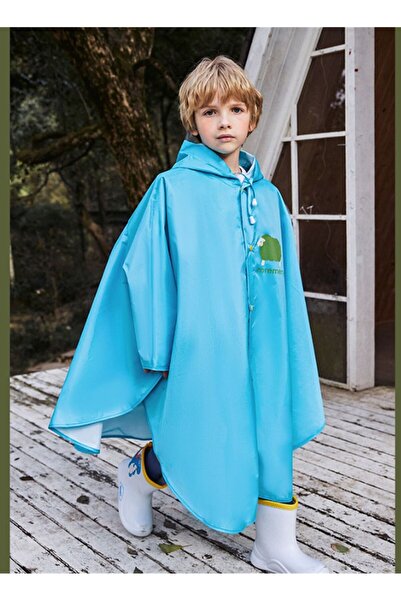 Shopi MUNTAQI Boys And Girls With Backpacks Riding Ponchos Hiking Waterproof ...