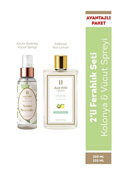 AND YOU 2'li Ferahlık Seti (Kolonya & Vücut Spreyi)