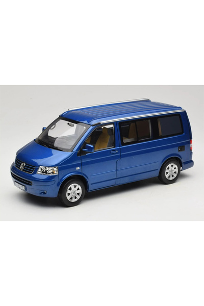 Norev 1:18 2003 Volkswagen T5 Multivan Minibus California Ravenna Blue