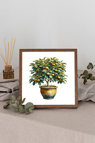 Dekorsiahome Tablou pătrat cu ramă din lemn TK2900