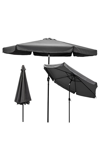 Other Umbrelă de grădină solidă cu manivelă, pliabilă, mare, 300 cm, pliabilă...
