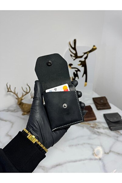 SANAT 100% Genuine Crazy Leather Handmade Minimalist Wallet - Crazy Leather S...