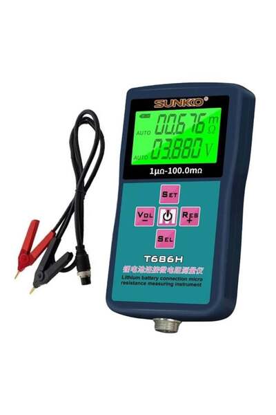 Genel Markalar T686H Hassas Pil İç Direnç ve Voltaj Test Cihazı (0-100V - 0-1...