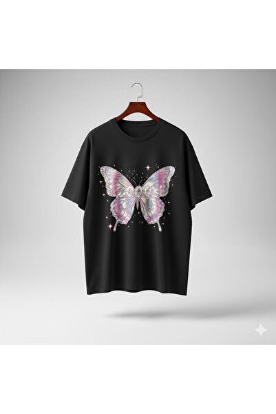 PERISENSE Tricou oversize unisex din bumbac pieptănat premium, cu imprimeu, s...