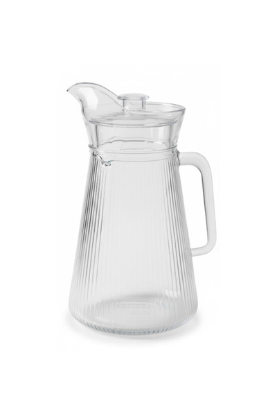 Bisbell Glass Water Jug with 4 Glasses 1.5L, Pitcher Set, BPA-Free Drinkware,BB3073
