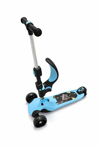 Scooter Trotinetă copii 3 în 1 cu șezut – Albastru