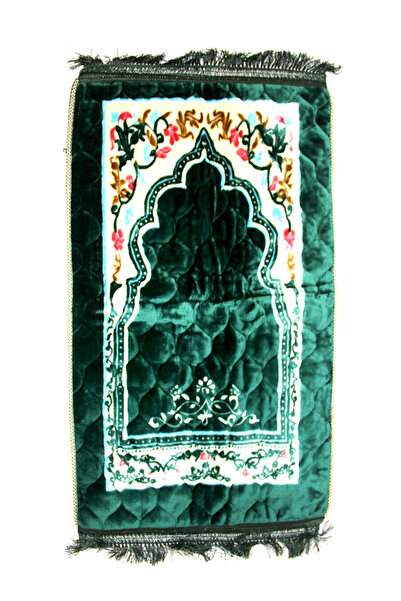 AGD Portable prayer mat with Islamic design, soft padded, measuring 75 x 115 cm
