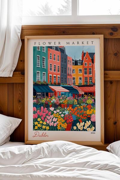Saturn Tablou înrămat Dublin Irlanda Decor estetic de perete pentru iubitorii...