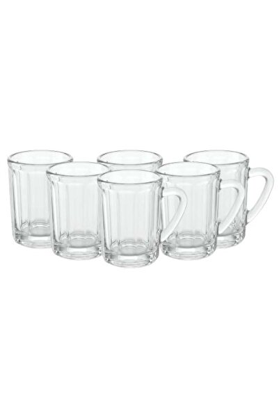 Generic Glass Tea Cup Set – 1 Set × 6 Pieces