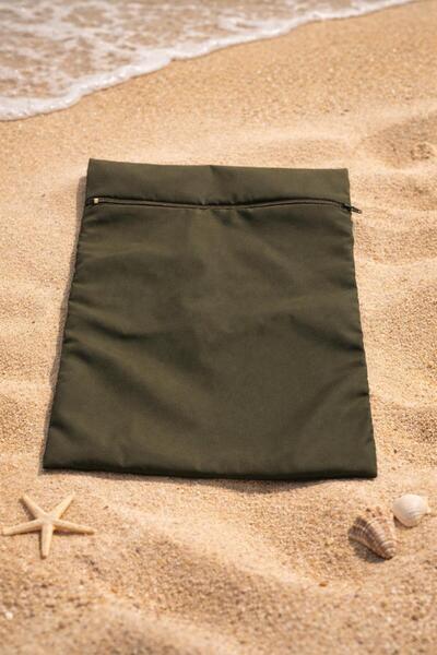 Lina&Noor Parachute Fabric Zippered Beach Daily Bag