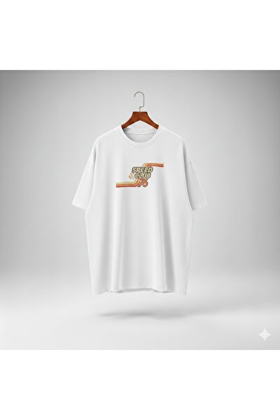 PERISENSE Μπλουζάκι Unisex Speed Club 76 με στάμπα, από χτενισμένο βαμβάκι υψ...